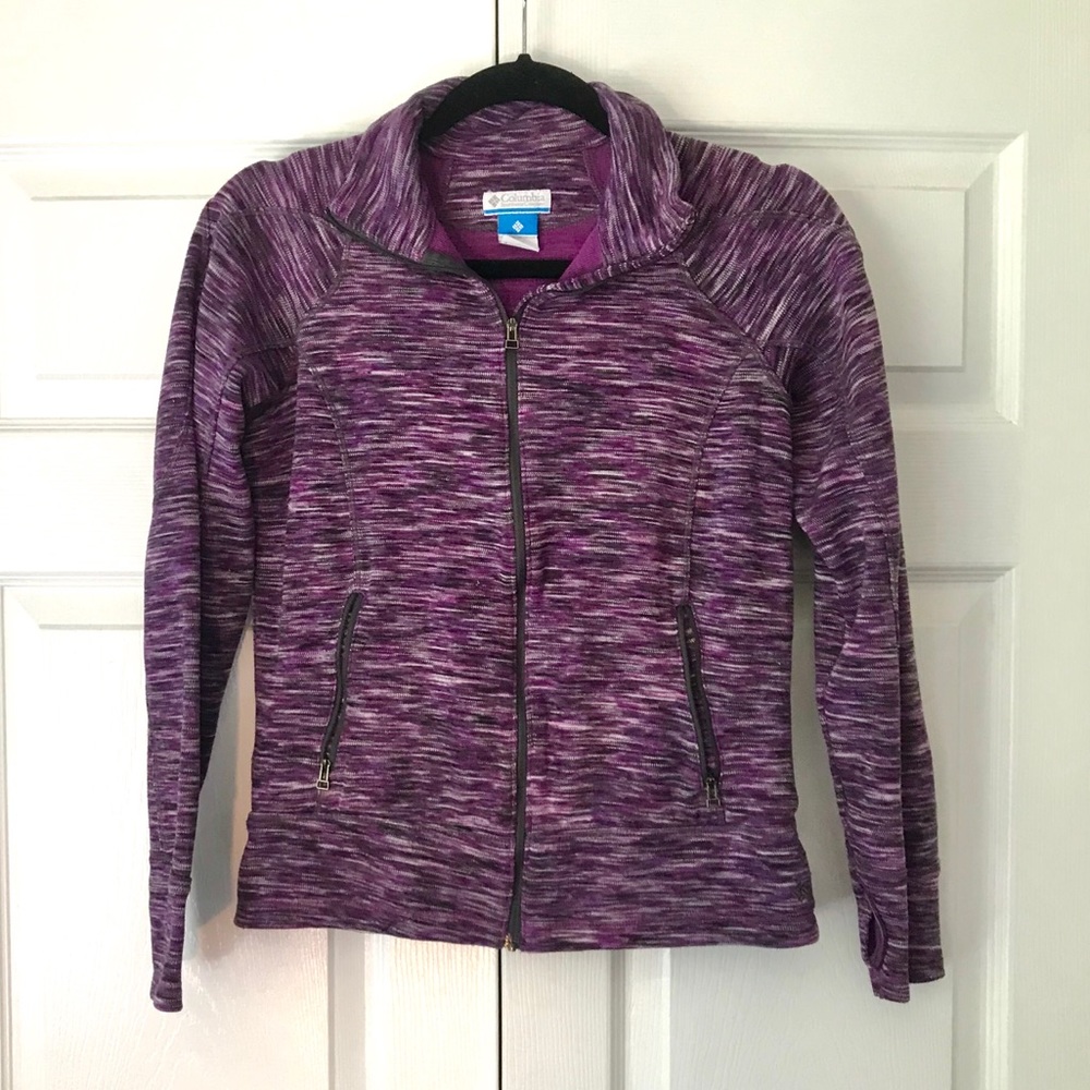 Columbia Purple Zip Up Jacket